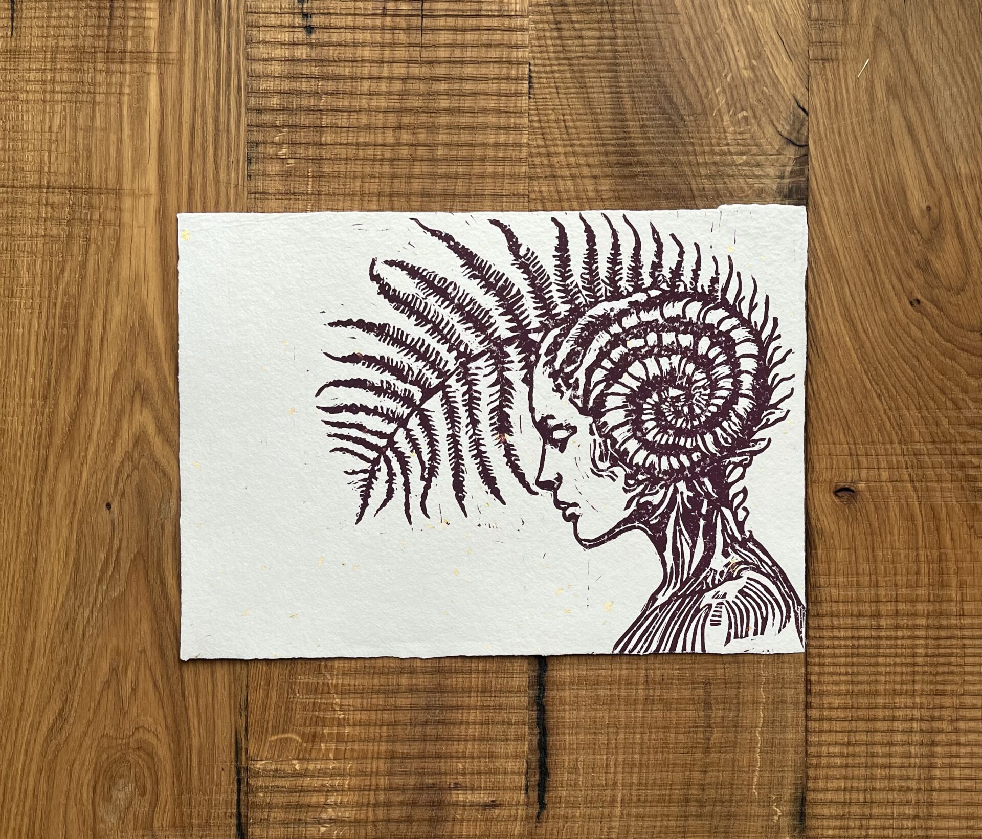 Posterdruck Farnkopf